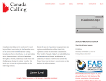 Tablet Screenshot of canadacalling.com